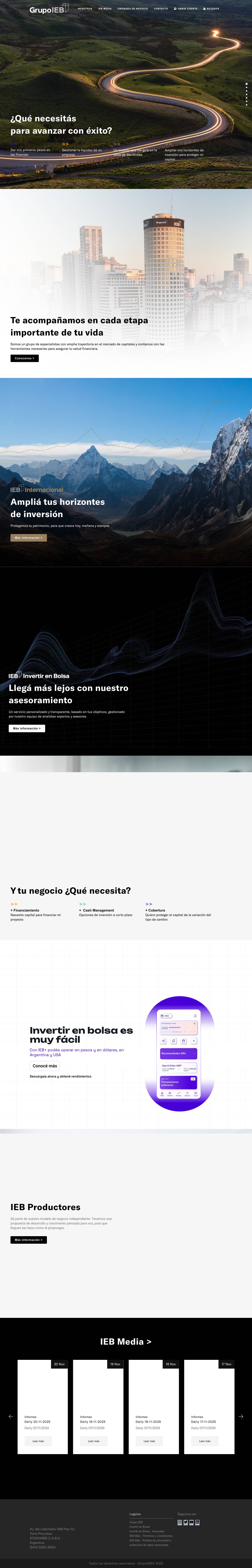 GrupoIEB | En todas tus inversiones - Full Screenshot