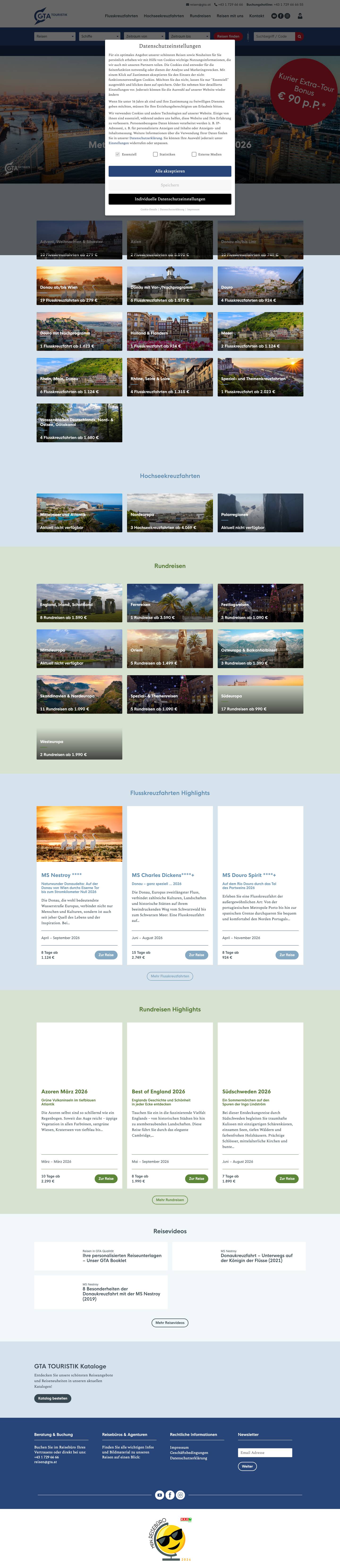 Startseite - Full Screenshot