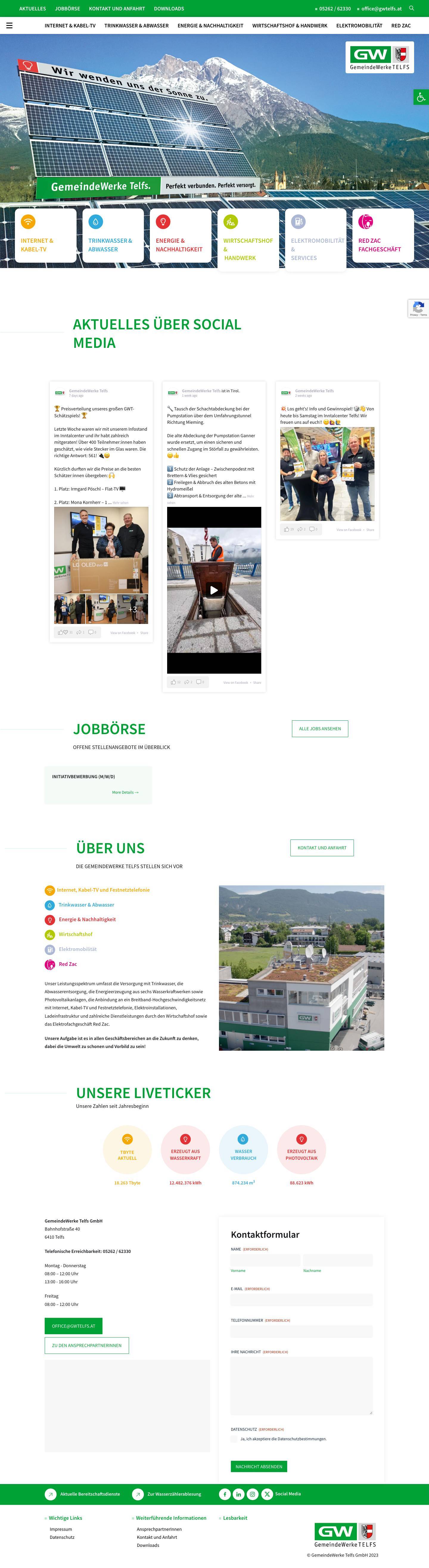 GemeindeWerke TelfsComments Box SVG iconsWebseiten HilfeText vergrößernText verkleinernGraustufenLinks unterstreichenLesbare FontZurücksetzen - Full Screenshot