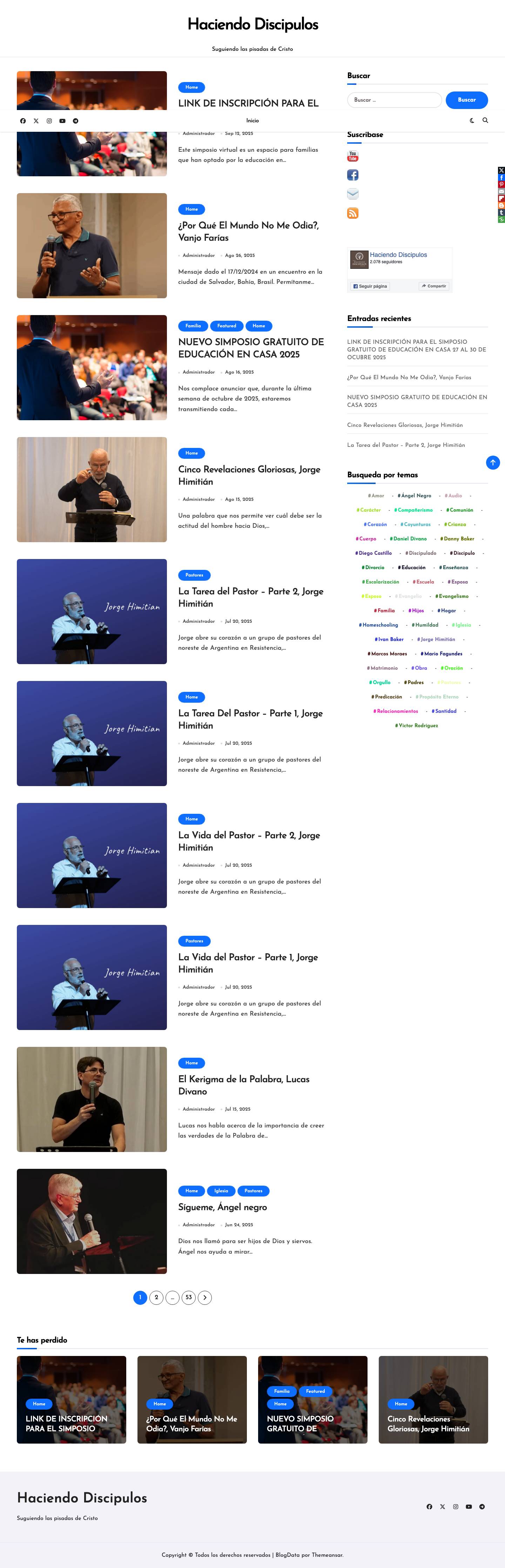 Haciendo Discipulos - Suguiendo las pisadas de Cristo - Full Screenshot