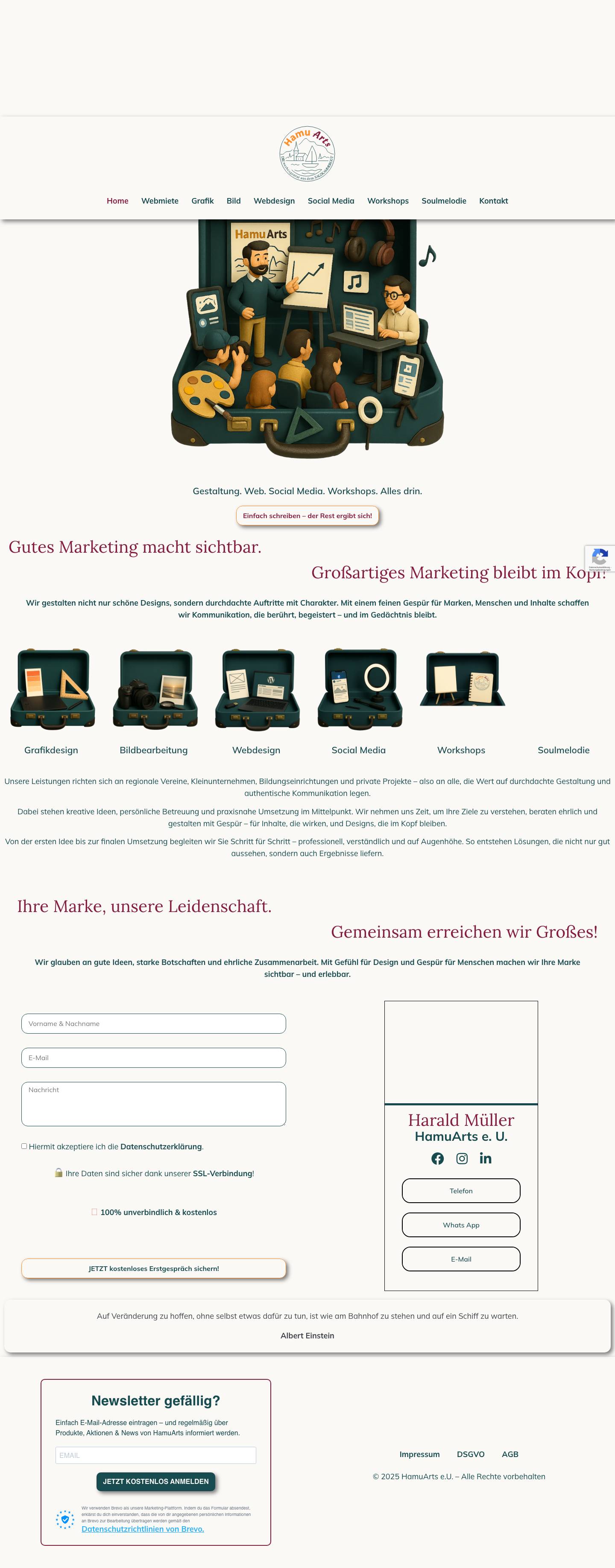 DIE werbeagentur aus dem SALZKAMMERGUT - Full Screenshot