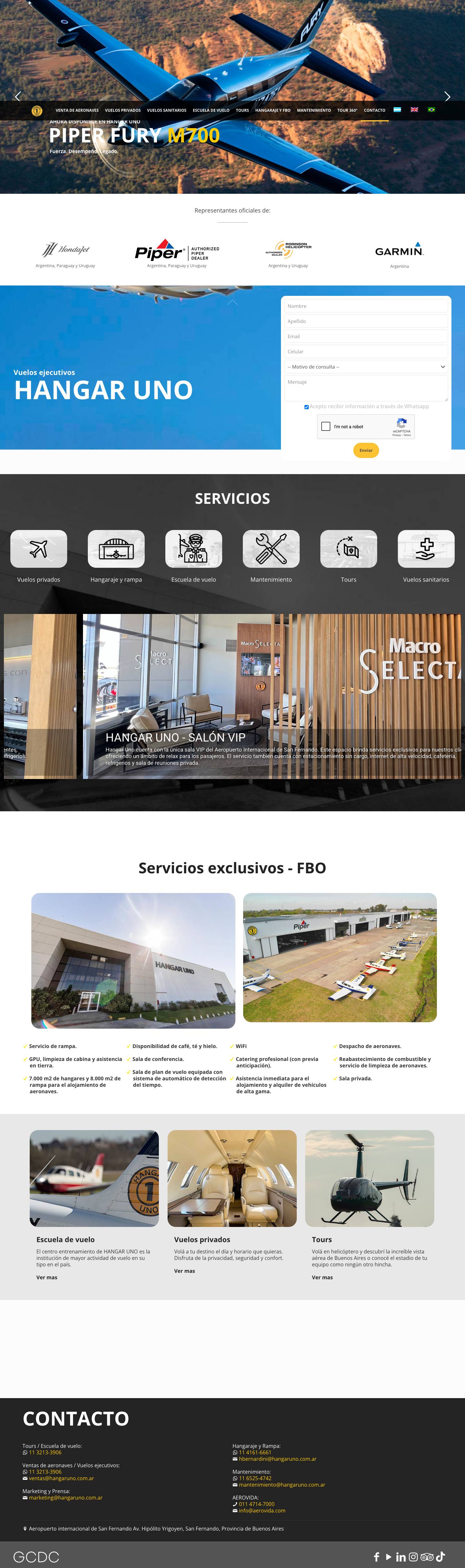 Empresa de aviación - Hangar Uno - Full Screenshot