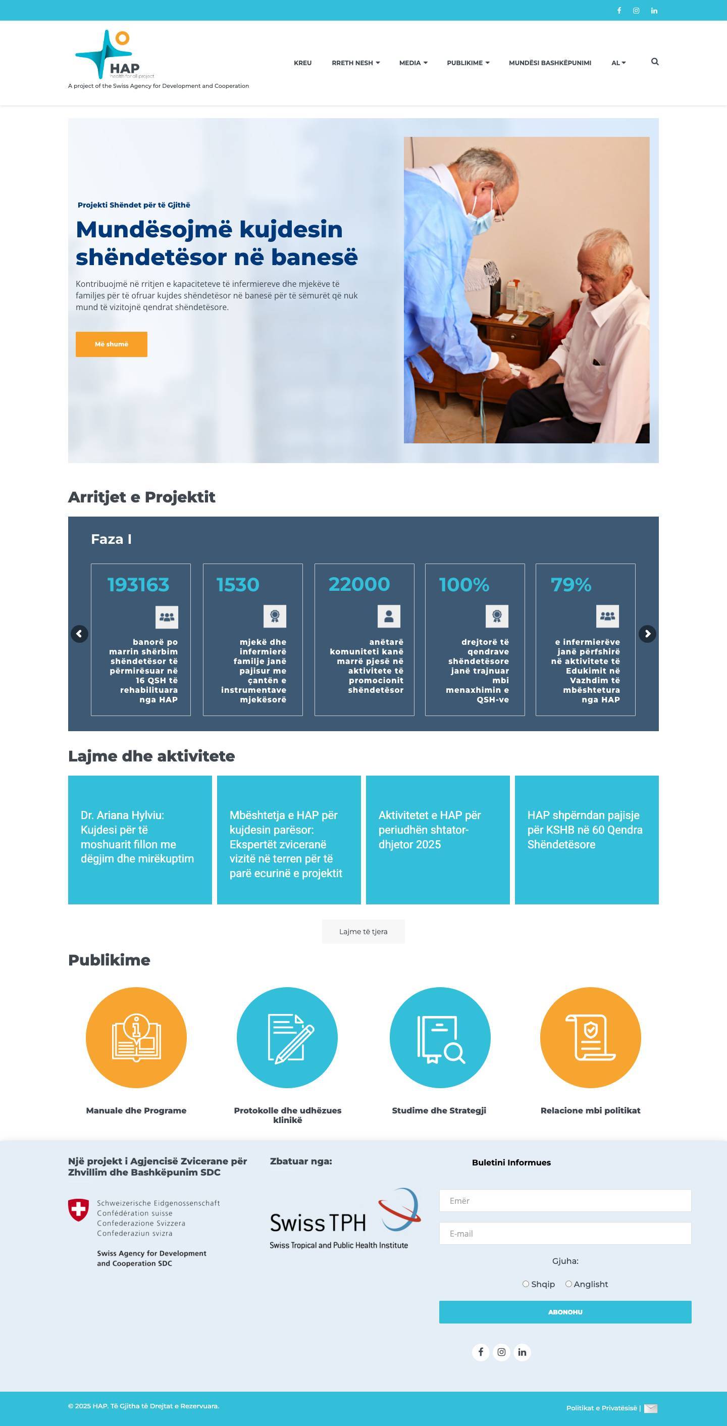 Health for All Project | Albania - Full Screenshot