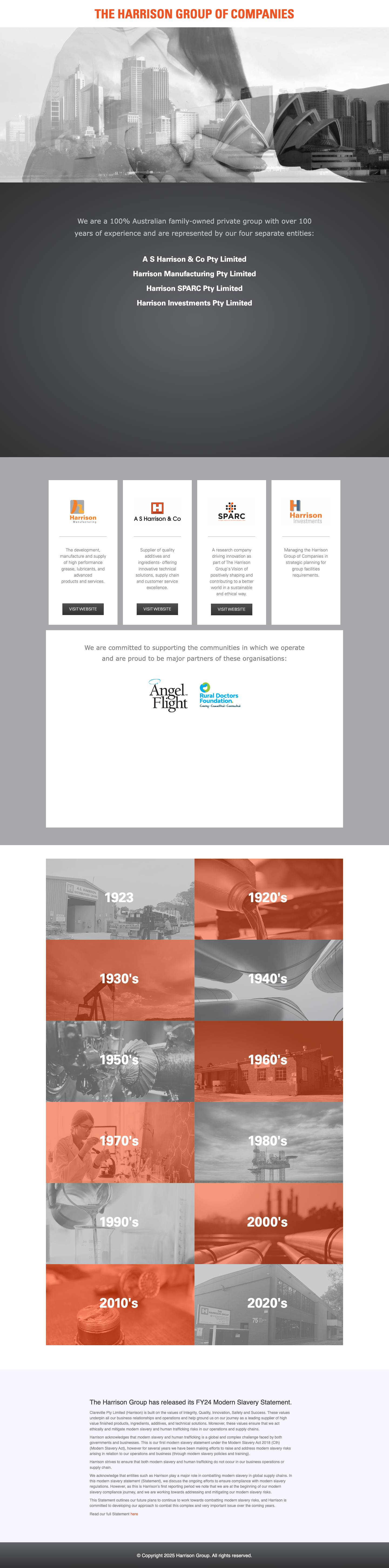 The Harrison Group - Full Screenshot