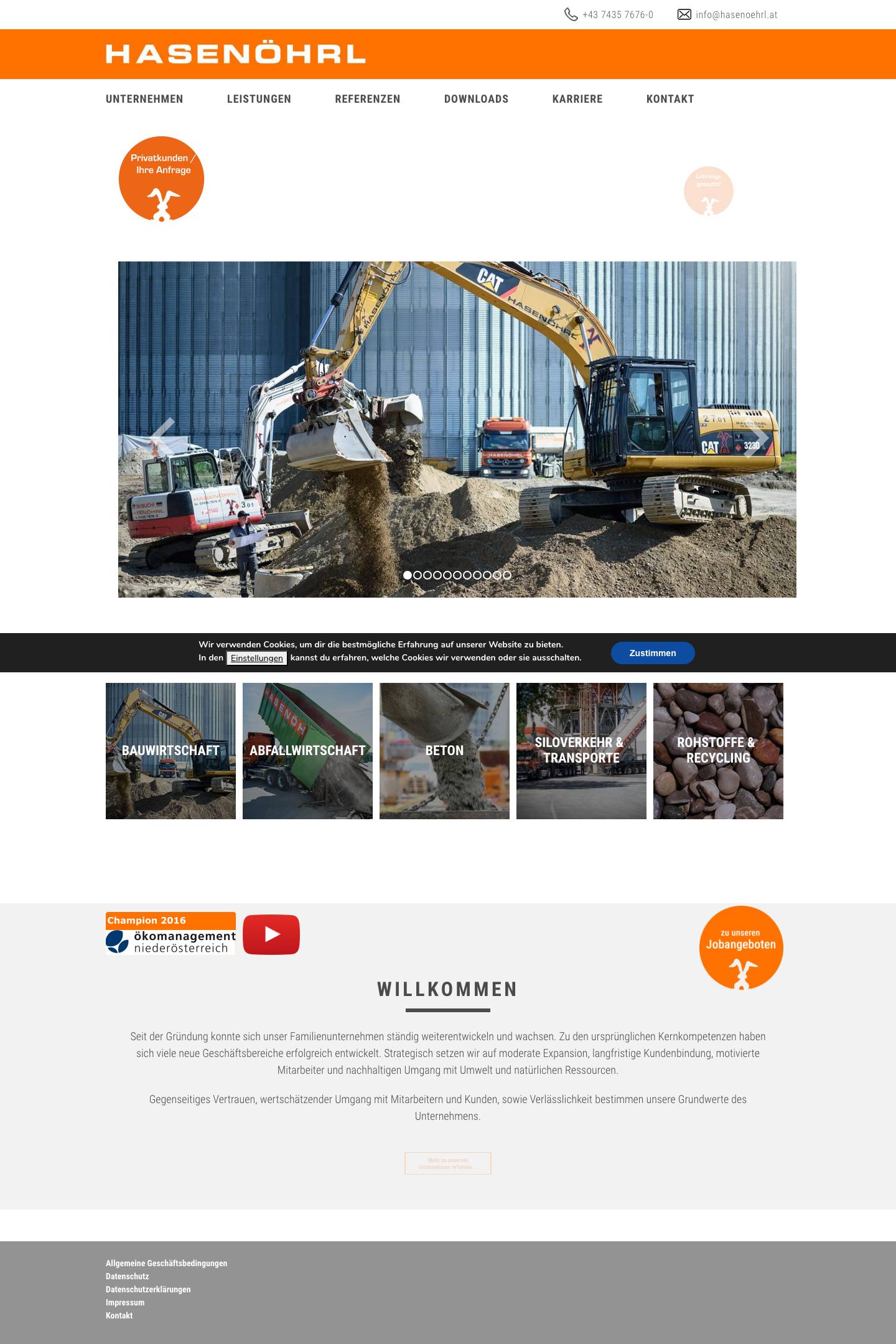 Hasenöhrl.at - Full Screenshot