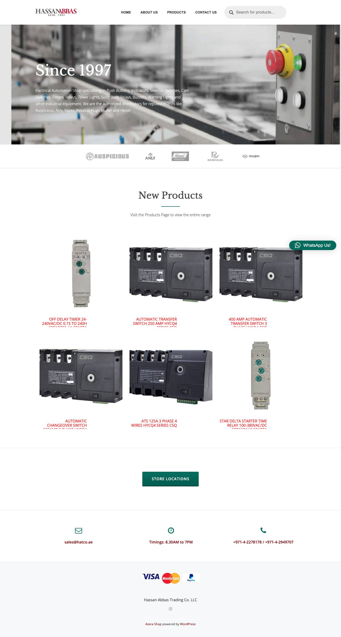 Hassan Abbas Trading Co. LLC - Electrical Supply Store - Full Screenshot