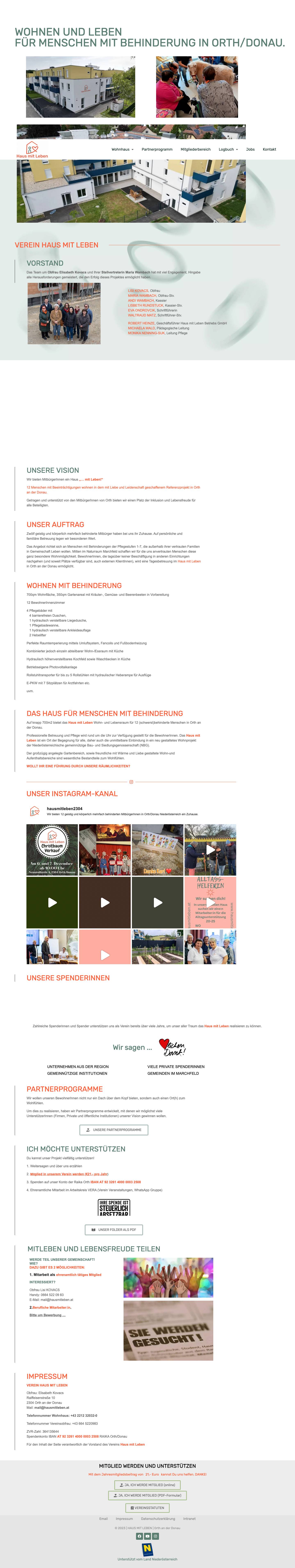 Haus mit Leben - Wohnen für Menschen mit Behinderung - Full Screenshot