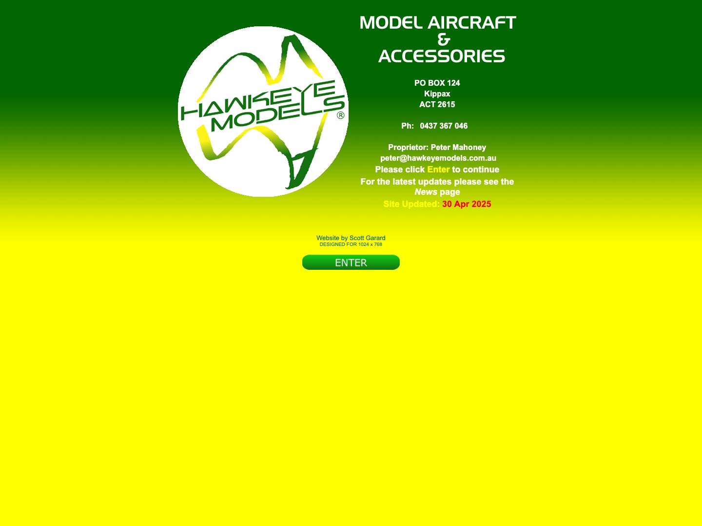 Hawkeye Models Australia - Full Screenshot