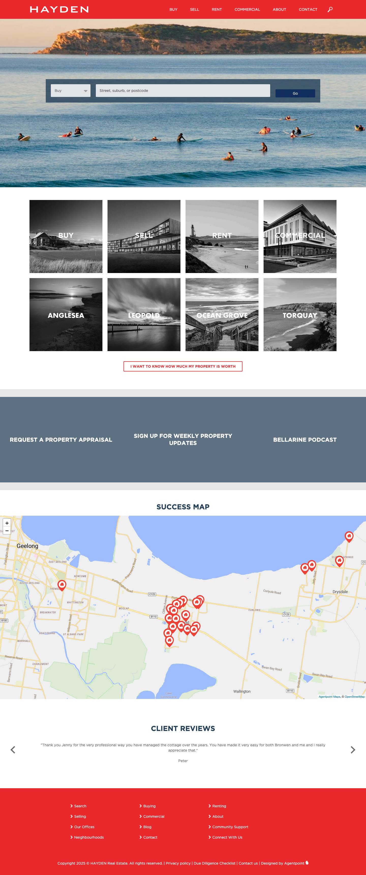 HAYDEN Real Estate | Property For Sale And Lease - Full Screenshot