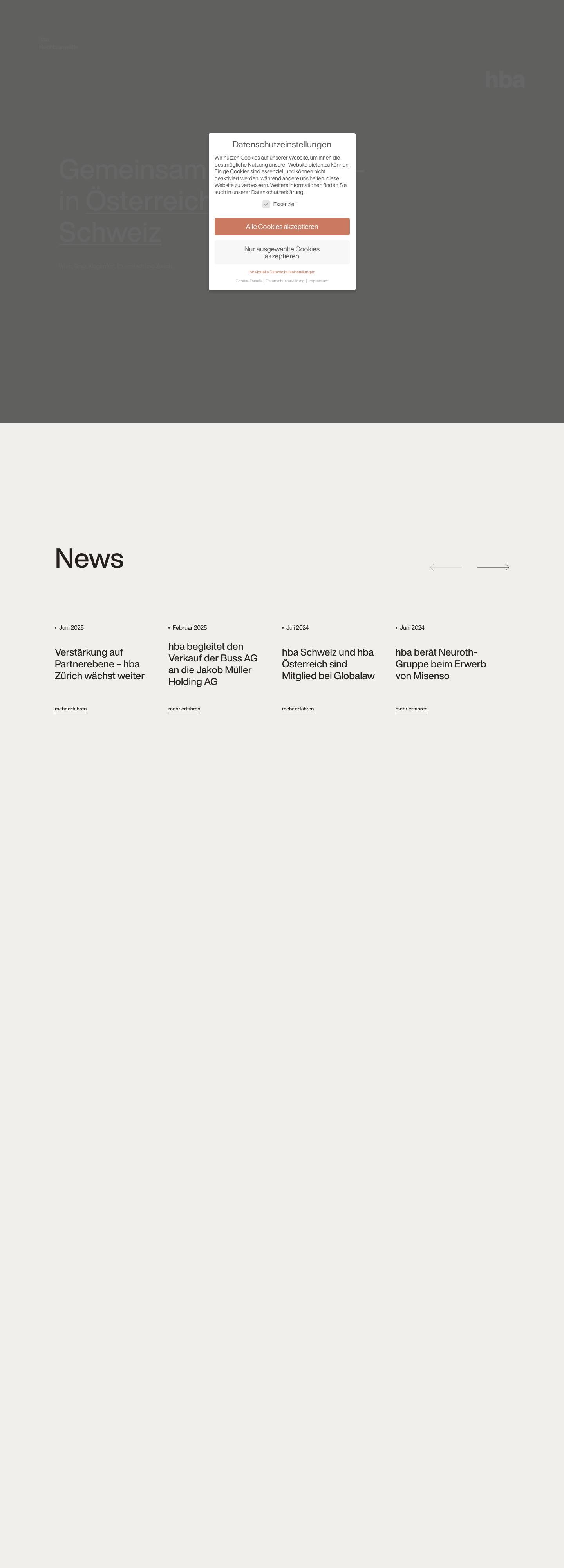 hba Rechtsanwälte I Graz, Wien, Klagenfurt, Eisenstadt & Zürichhbahbahbahbahba - Full Screenshot