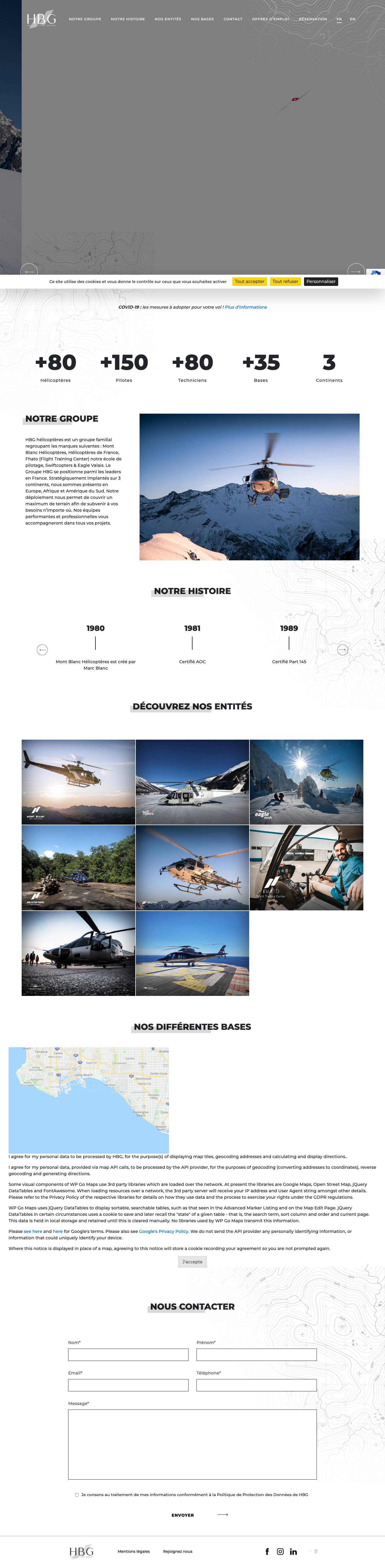 Accueil - HBG groupe n°1 en France - Full Screenshot