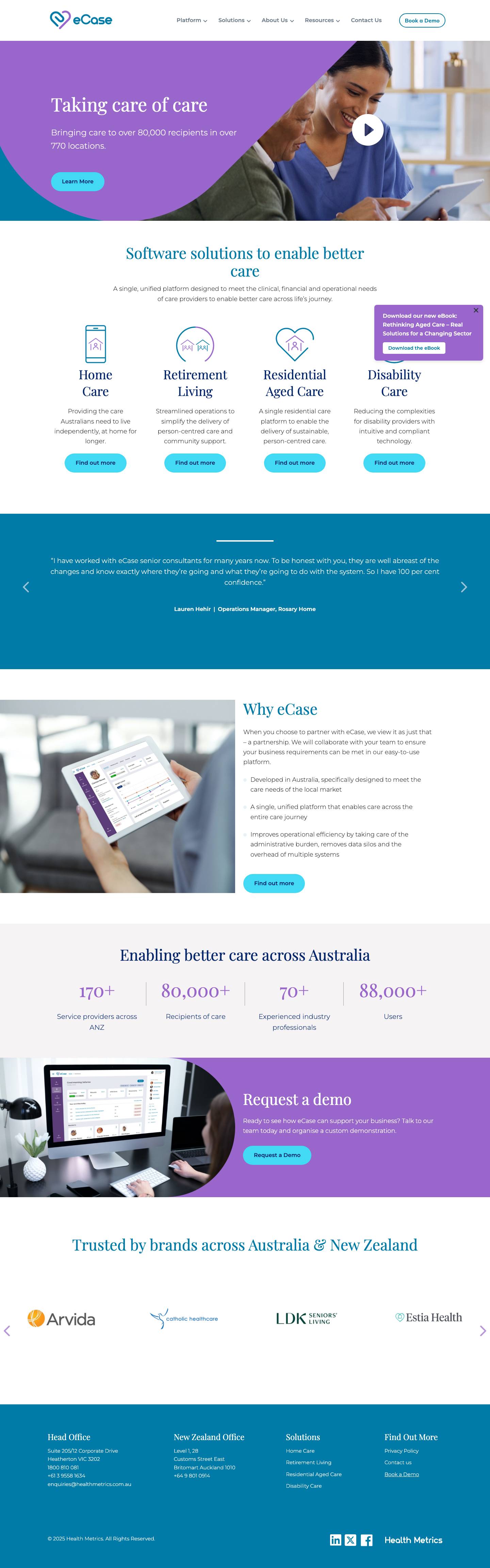 Health MetricseBook Pop-up - Full Screenshot