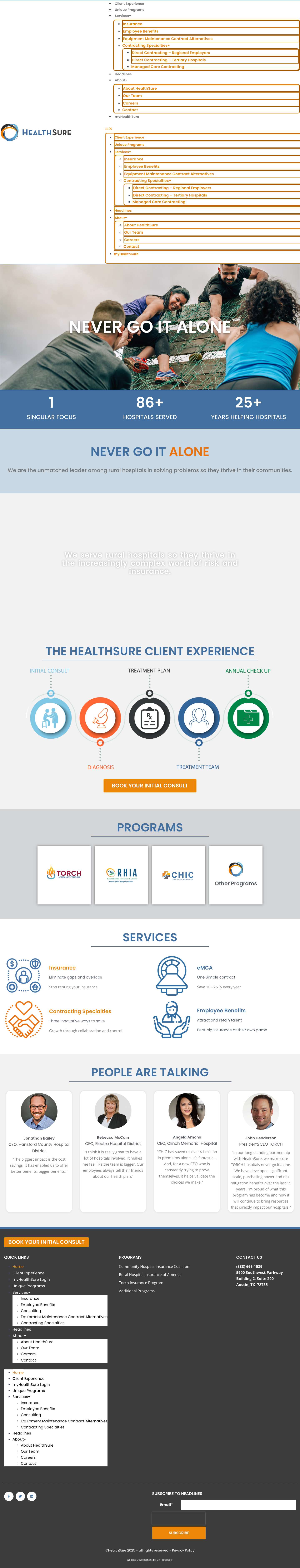 HealthSure – Never go it alone - Full Screenshot