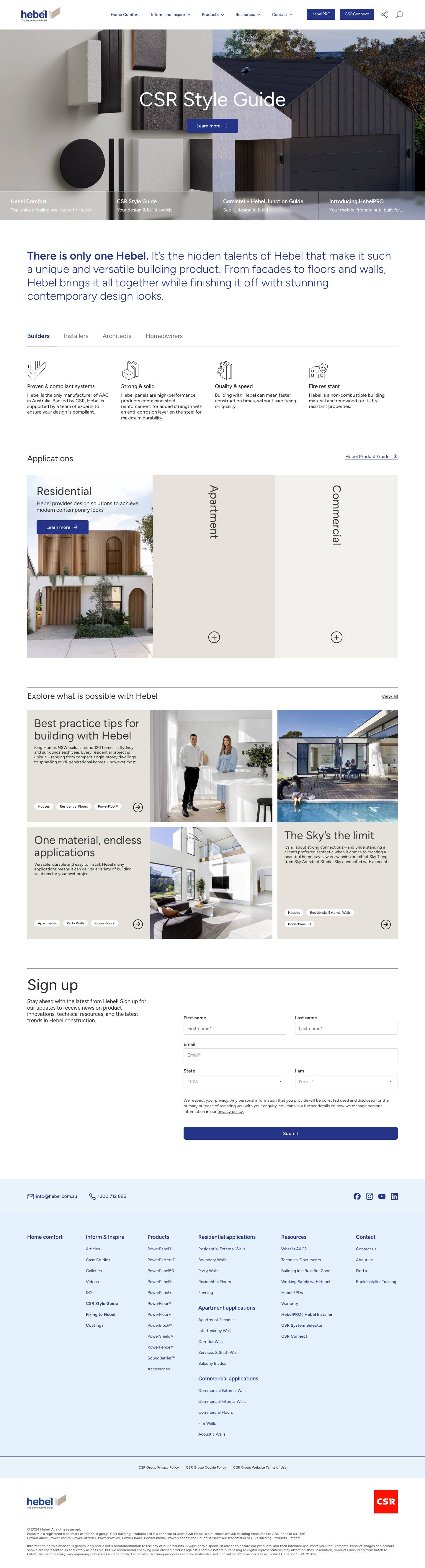 Hebel: The better way to build | CSR Hebel - Full Screenshot