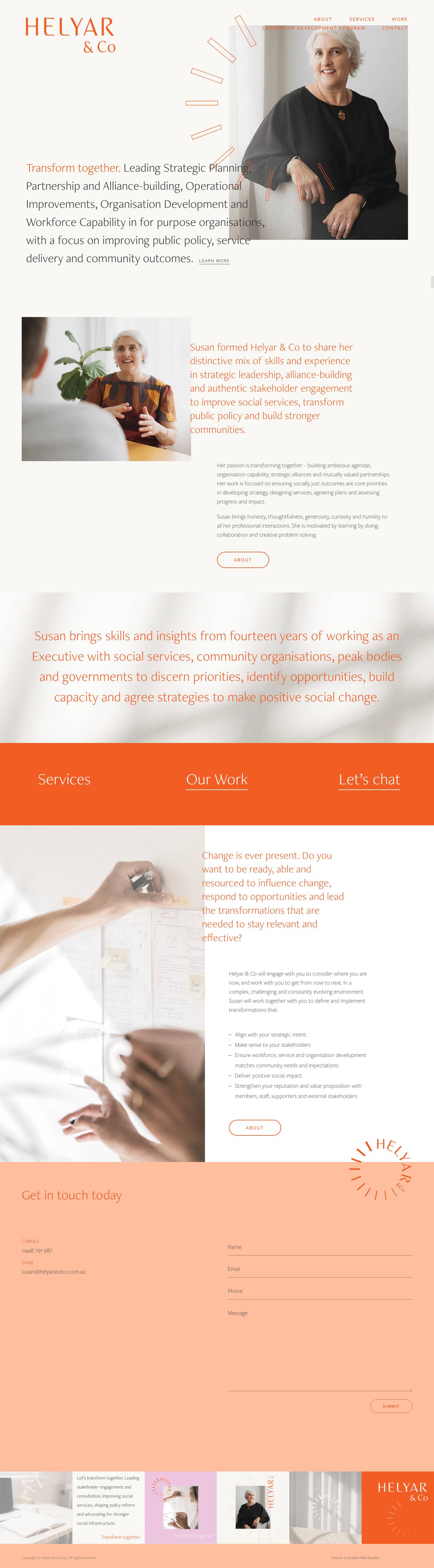 Helyar & Co | Susan Helyar | Canberra Consultant - Full Screenshot