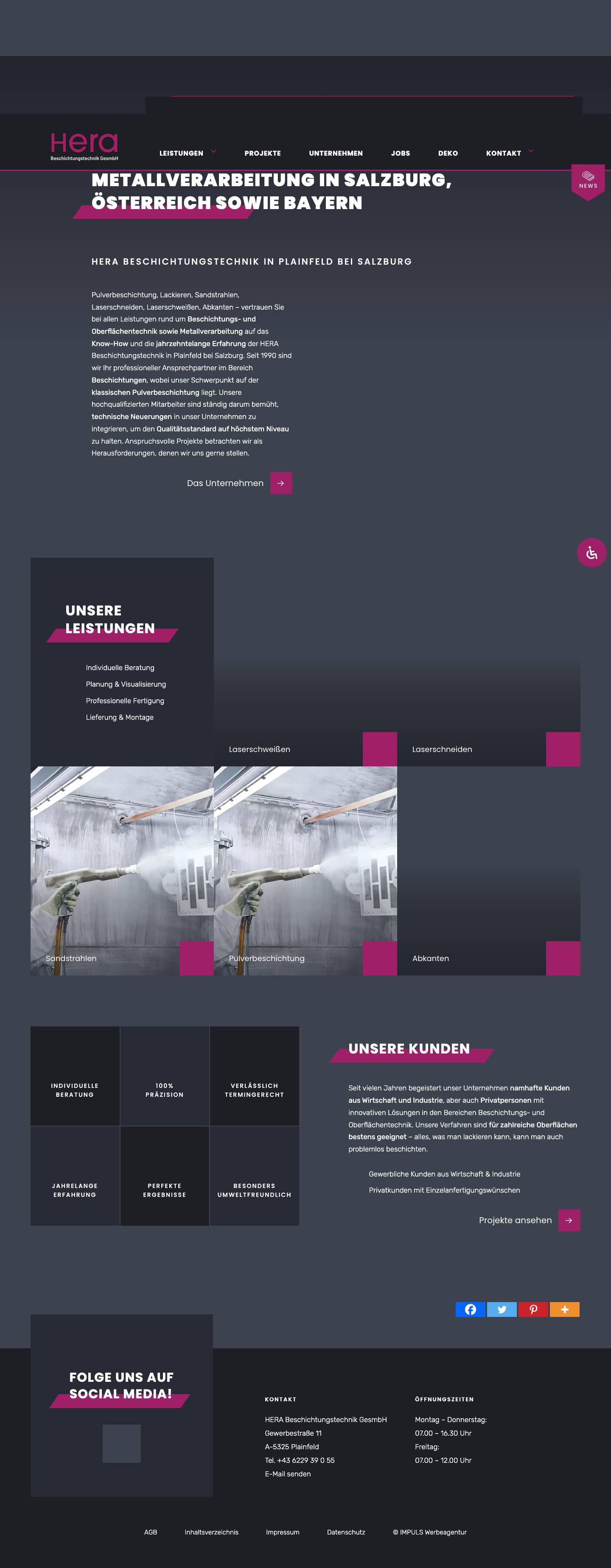 Beschichtungstechnik, Oberflächentechnik, Metallverarbeitung - Full Screenshot