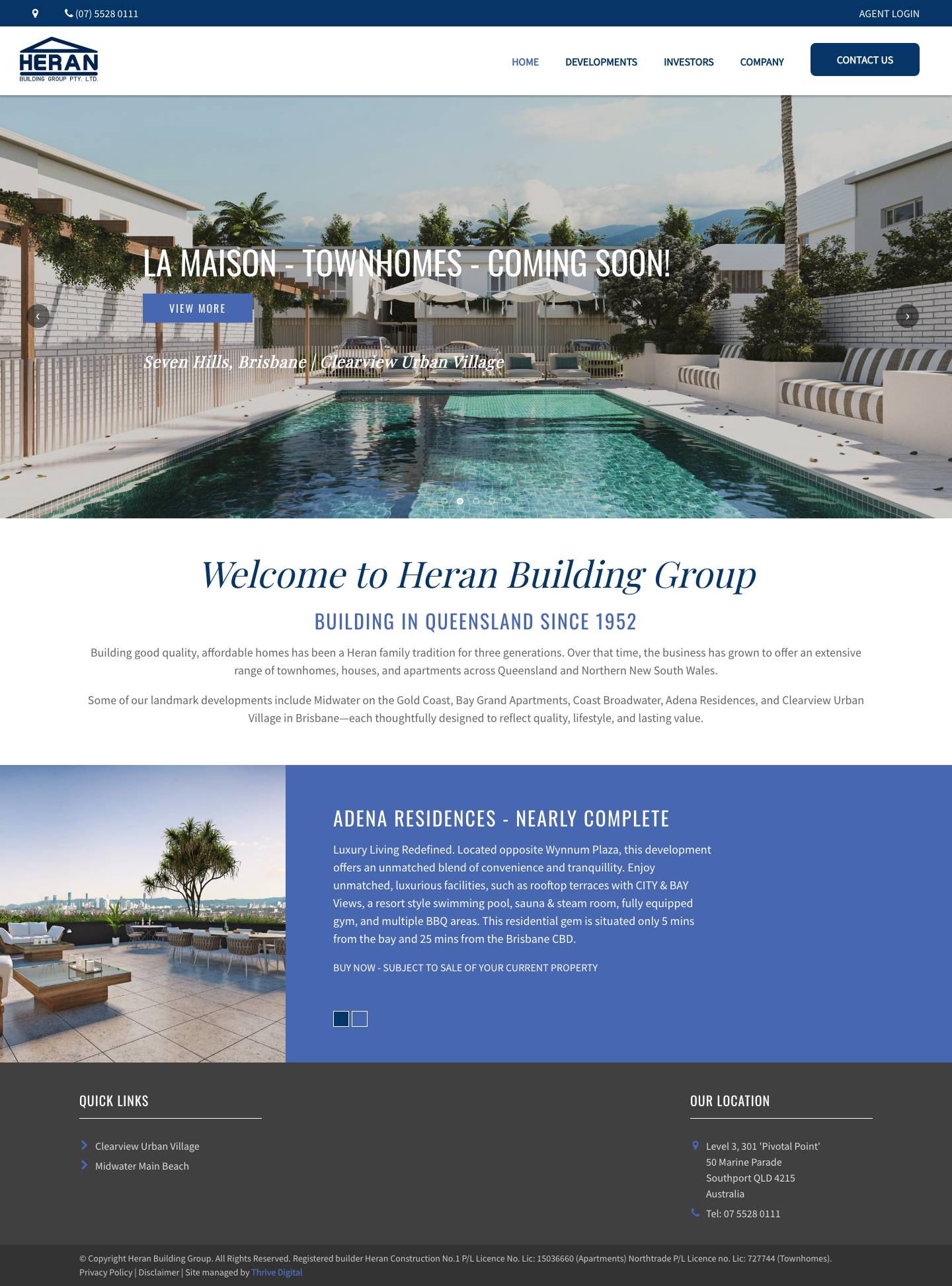 Welcome to Heran Building Group | Heran Building Group - Full Screenshot