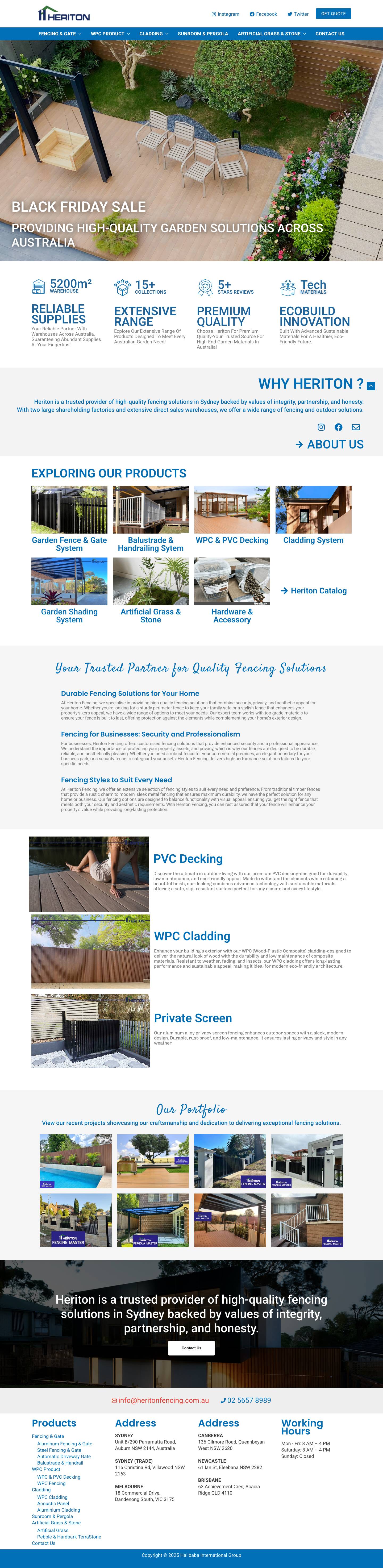 HERITON FENCING Email - Full Screenshot