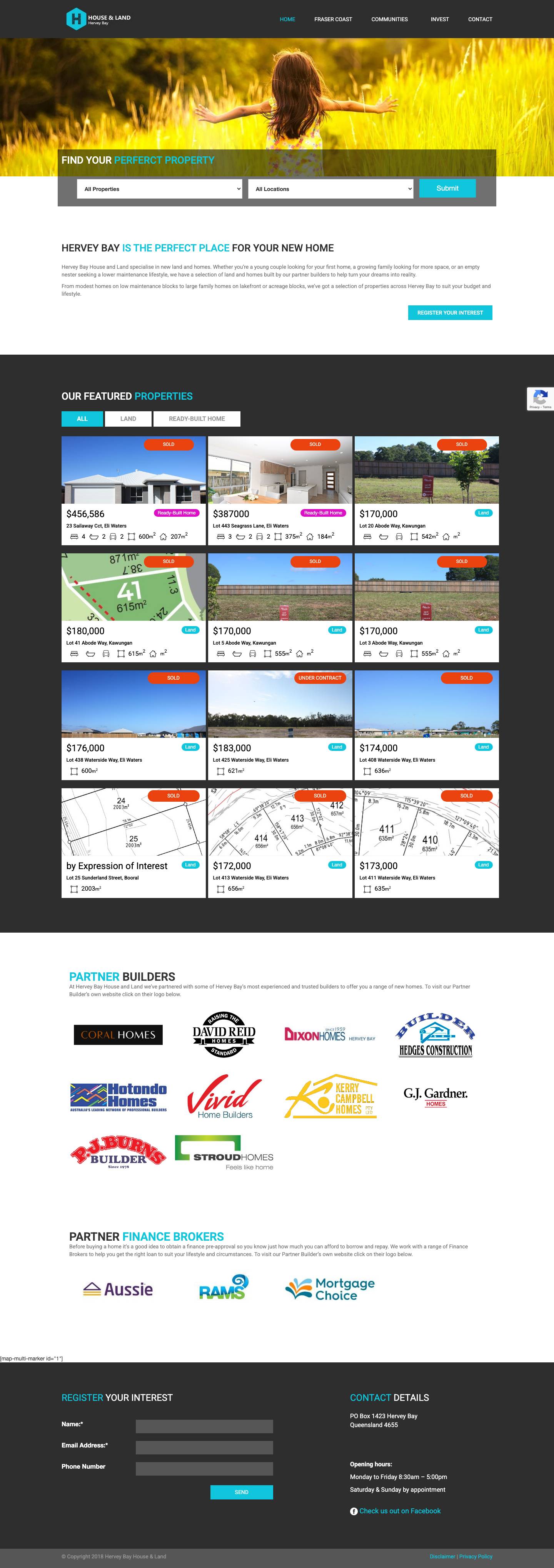 Hervey Bay House & Land - Full Screenshot