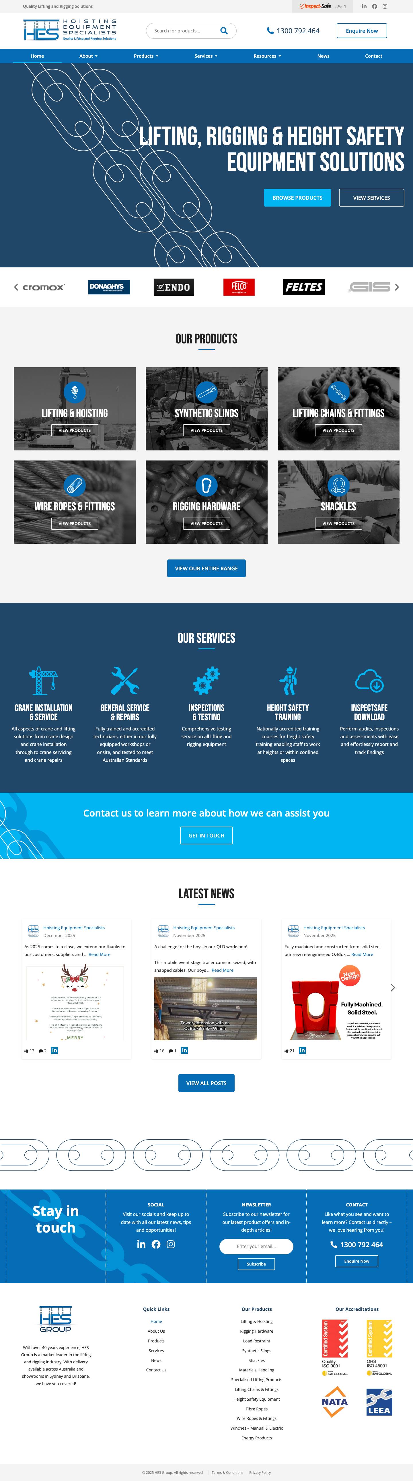 Hoisting Equipment Specialists - Full Screenshot