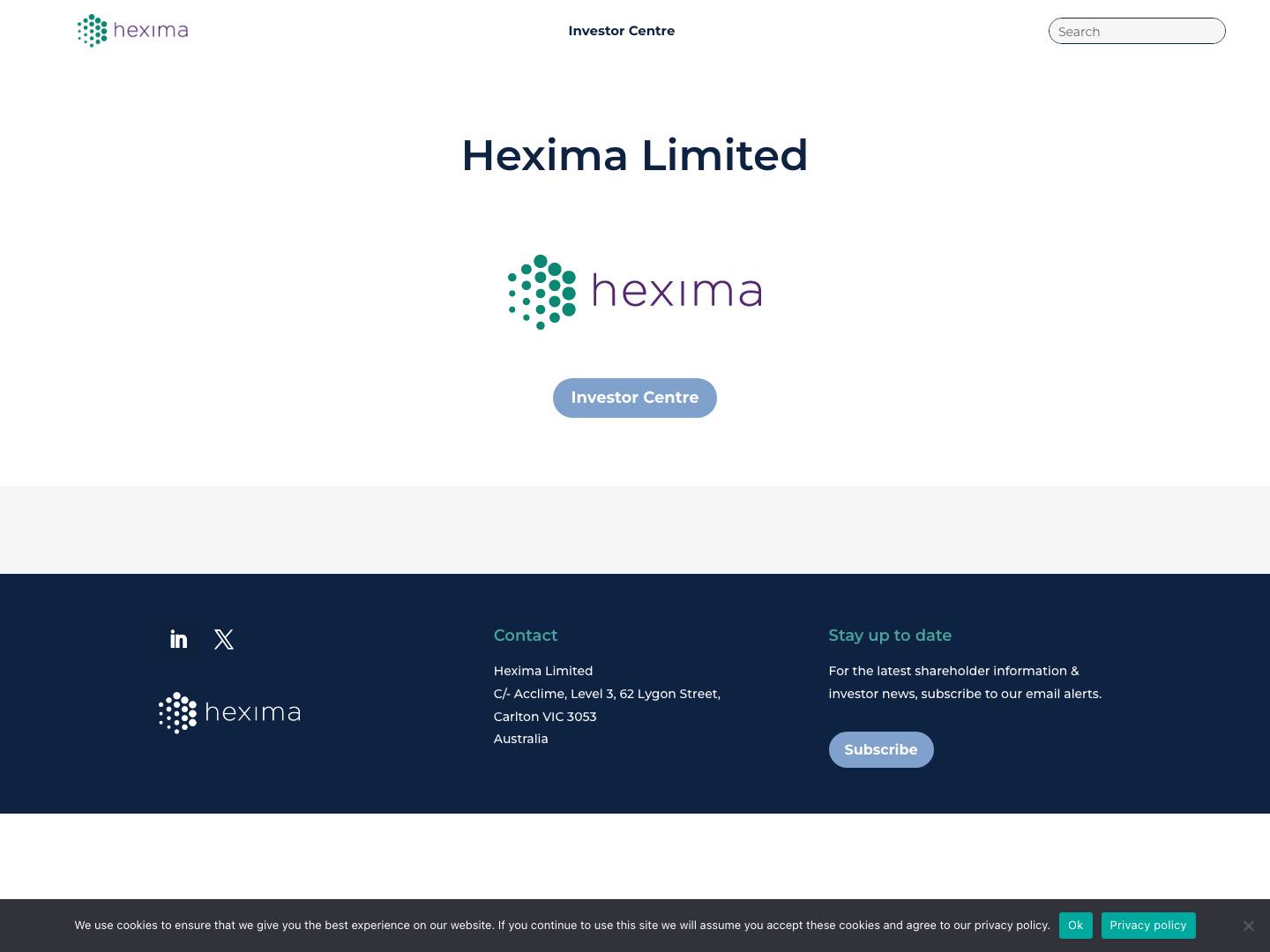 Hexima Home | Hexima - Full Screenshot