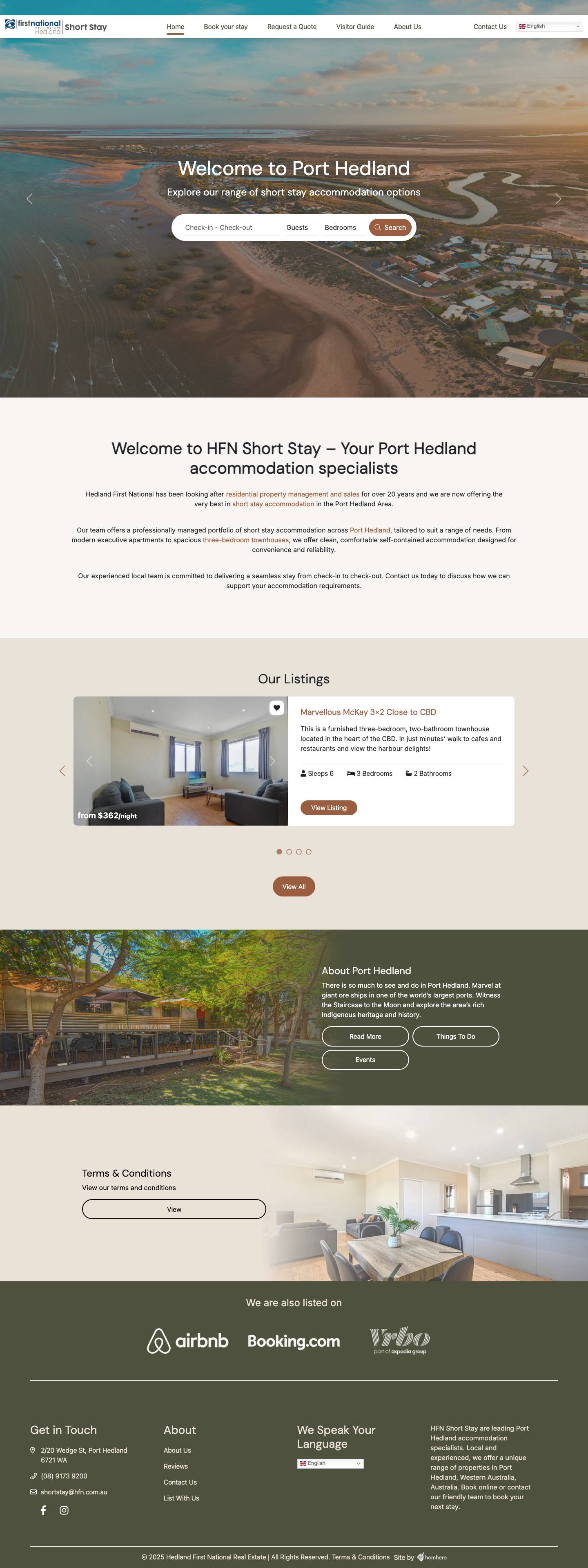 Home - Hedland First National Hedland First National - Full Screenshot