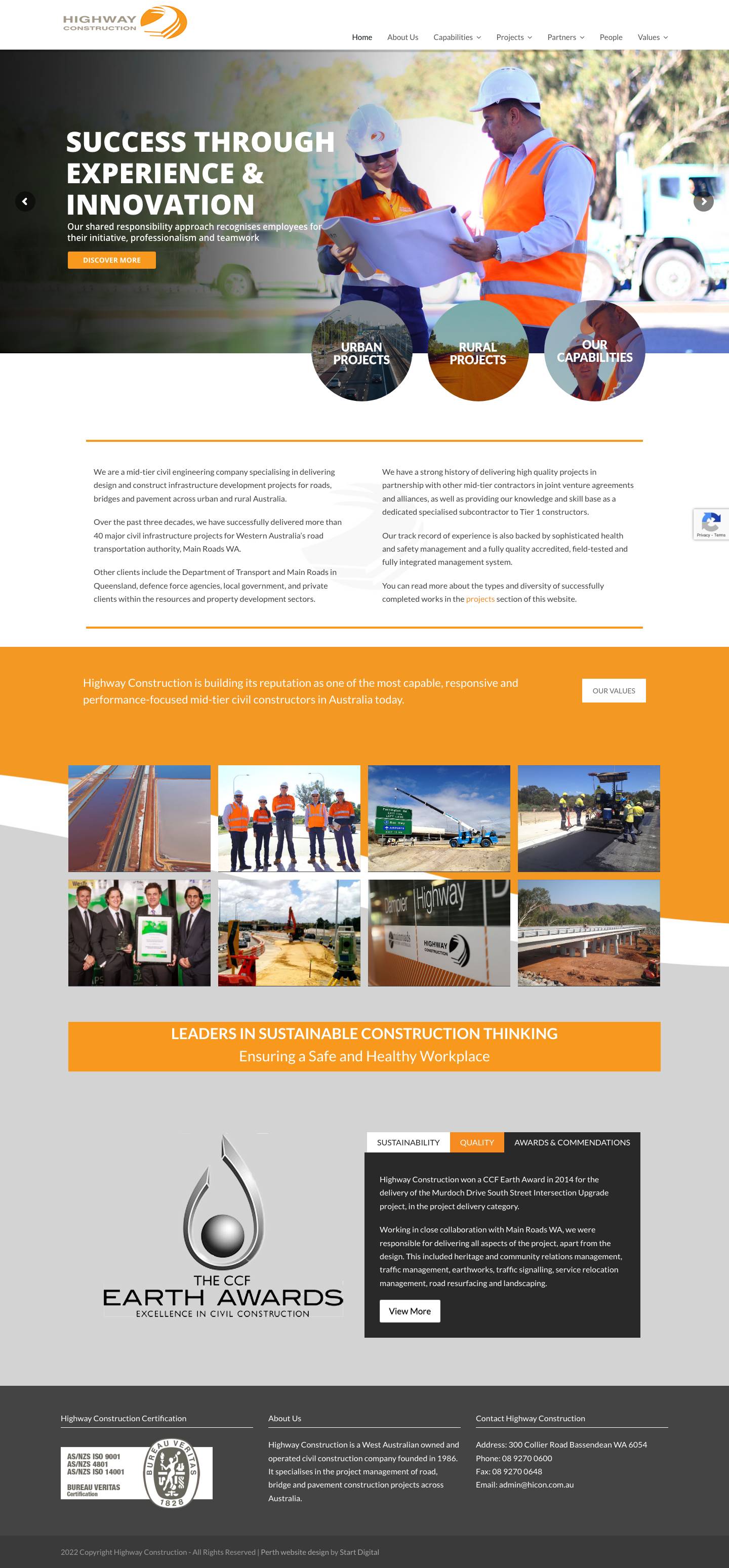 Highway Construction | Urban & Rural Road Construction - Full Screenshot