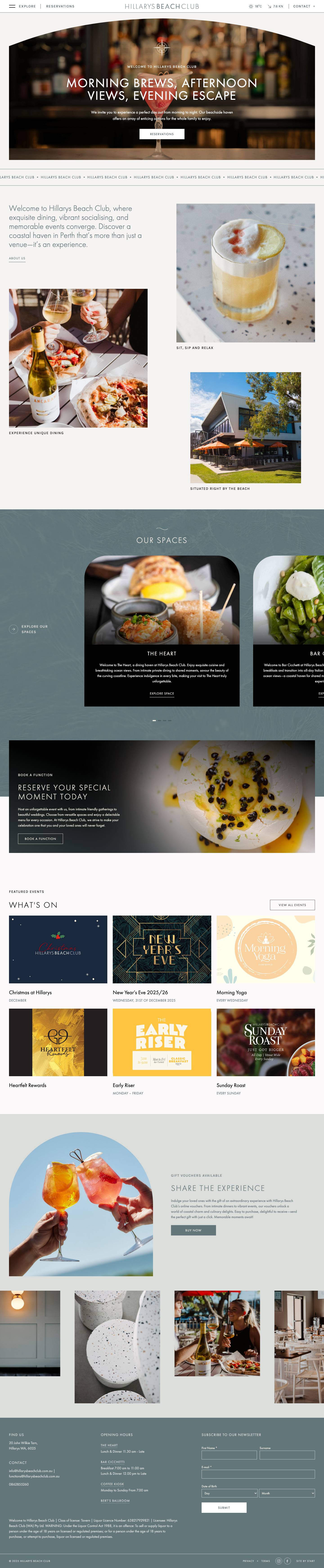 Hillarys Beach Club · Perth's New Coastal Haven - Full Screenshot