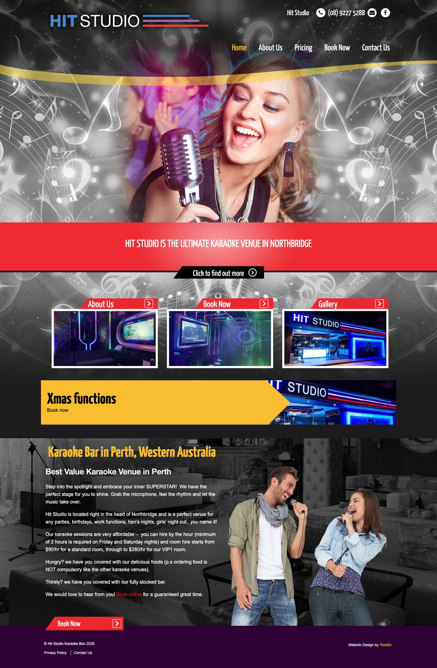 Karaoke Bar Perth | Hit Studio - Full Screenshot