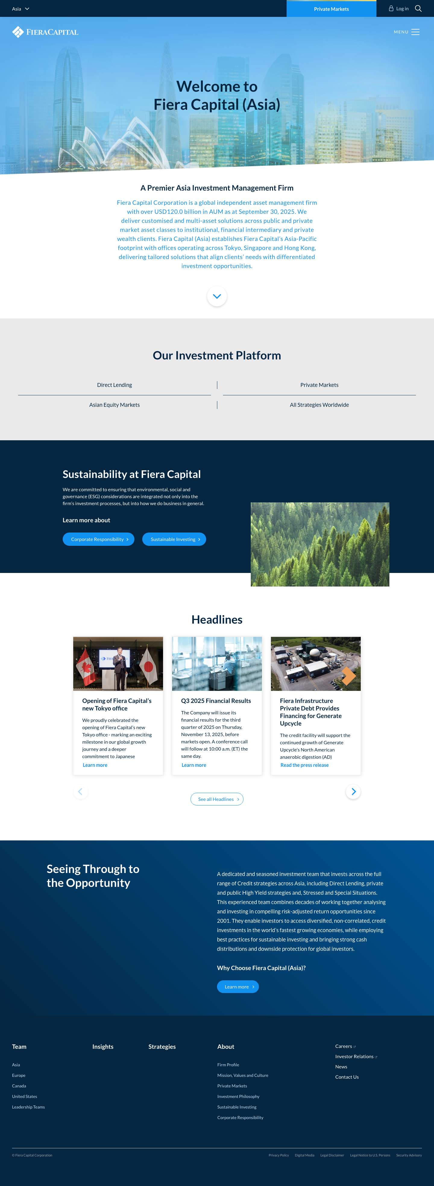 Fiera Capital (Asia) – A Premier Asia Investment Management Firm - Full Screenshot