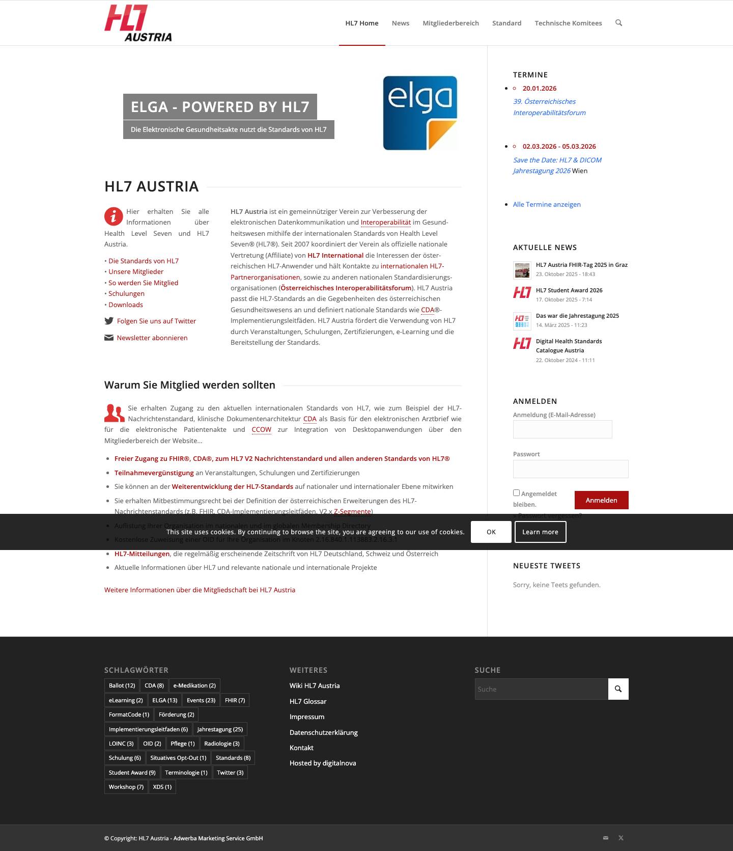 HL7 Austria – HL7 Anwendergruppe Österreich – HL7 Austria – Official international Affiliate of HL7Click to open the search input fieldZurückWeiterSearchNach oben scrollen - Full Screenshot