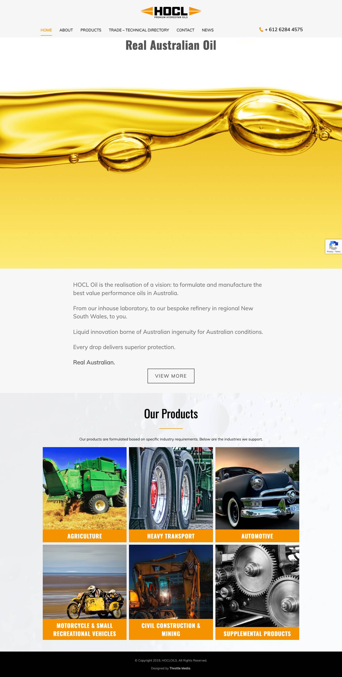 HOCL Oil Australia - Full Screenshot