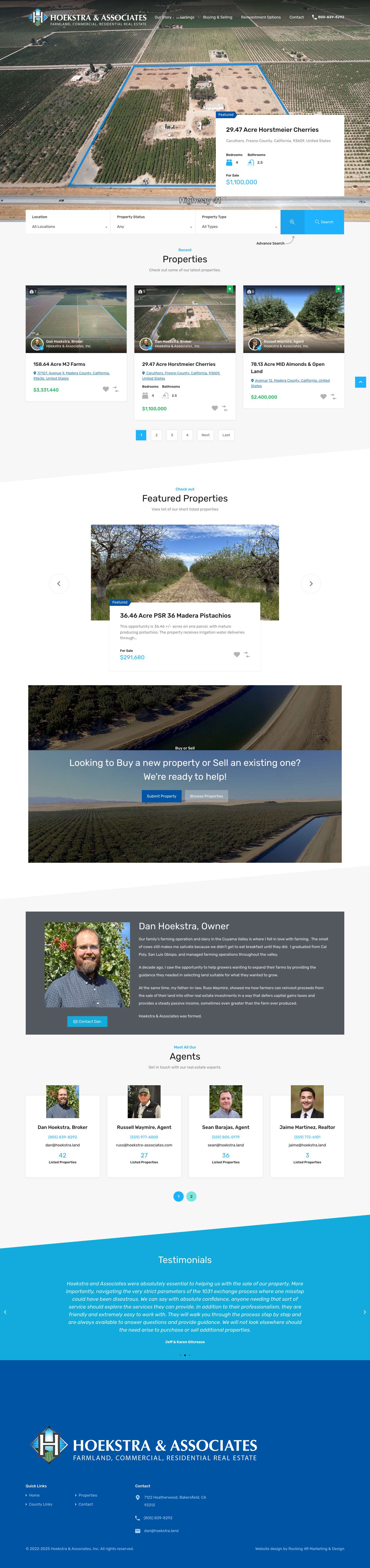 Home - Hoekstra & Associates - Full Screenshot