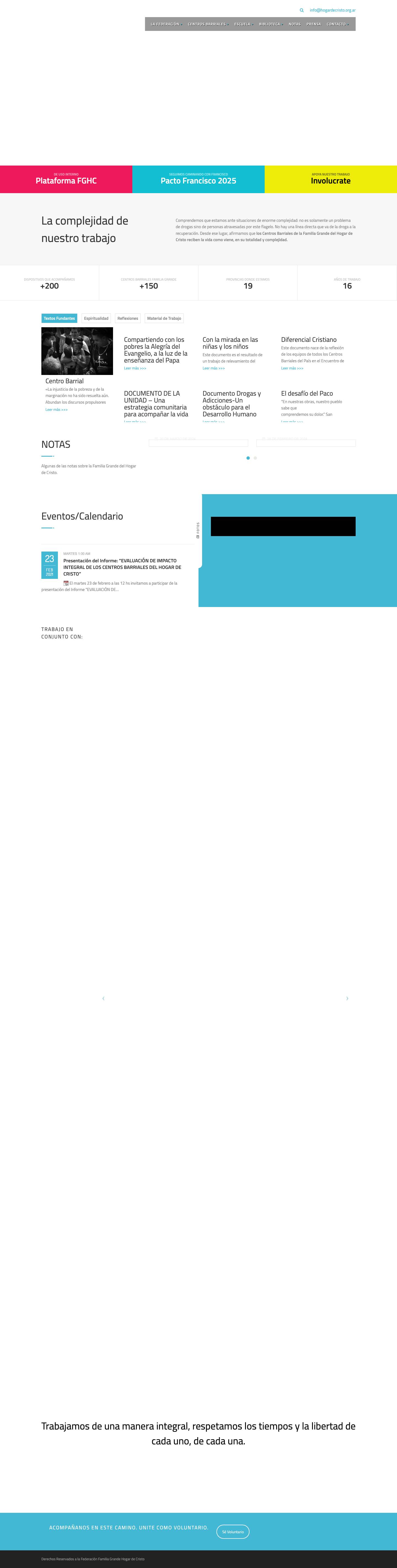 Home - Hogar de Cristo - Full Screenshot