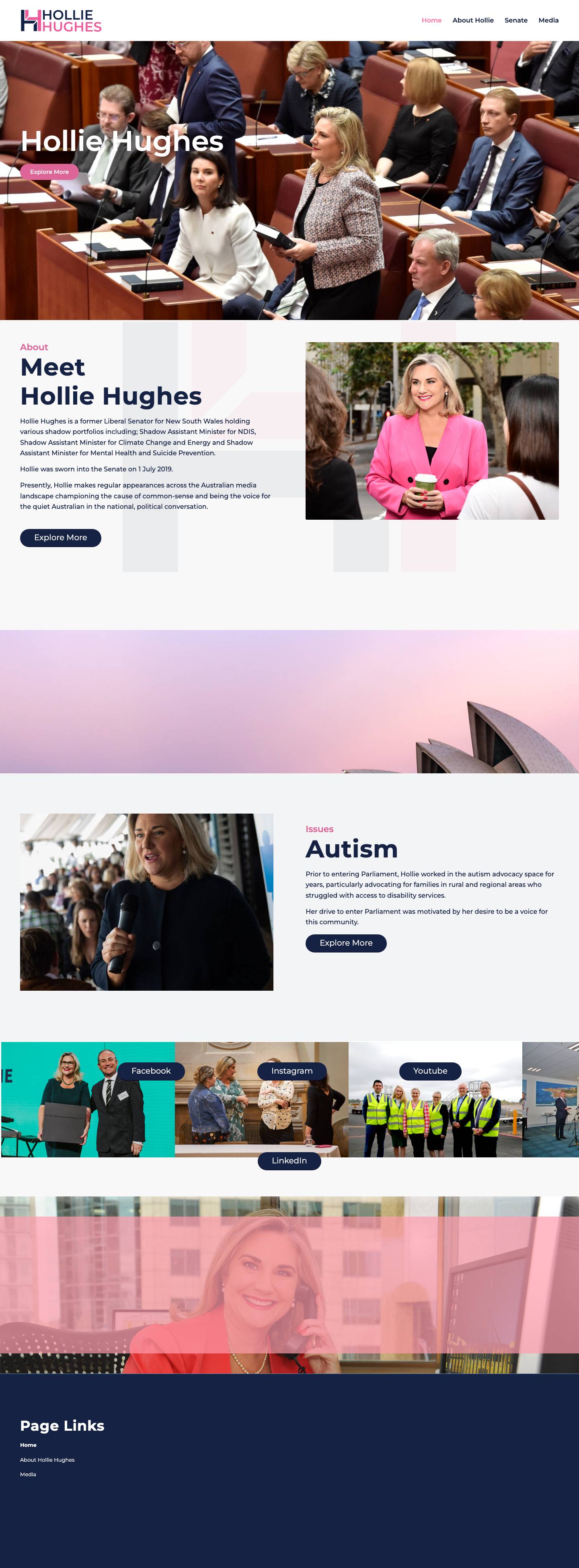 Hollie Hughes – Senator - Full Screenshot