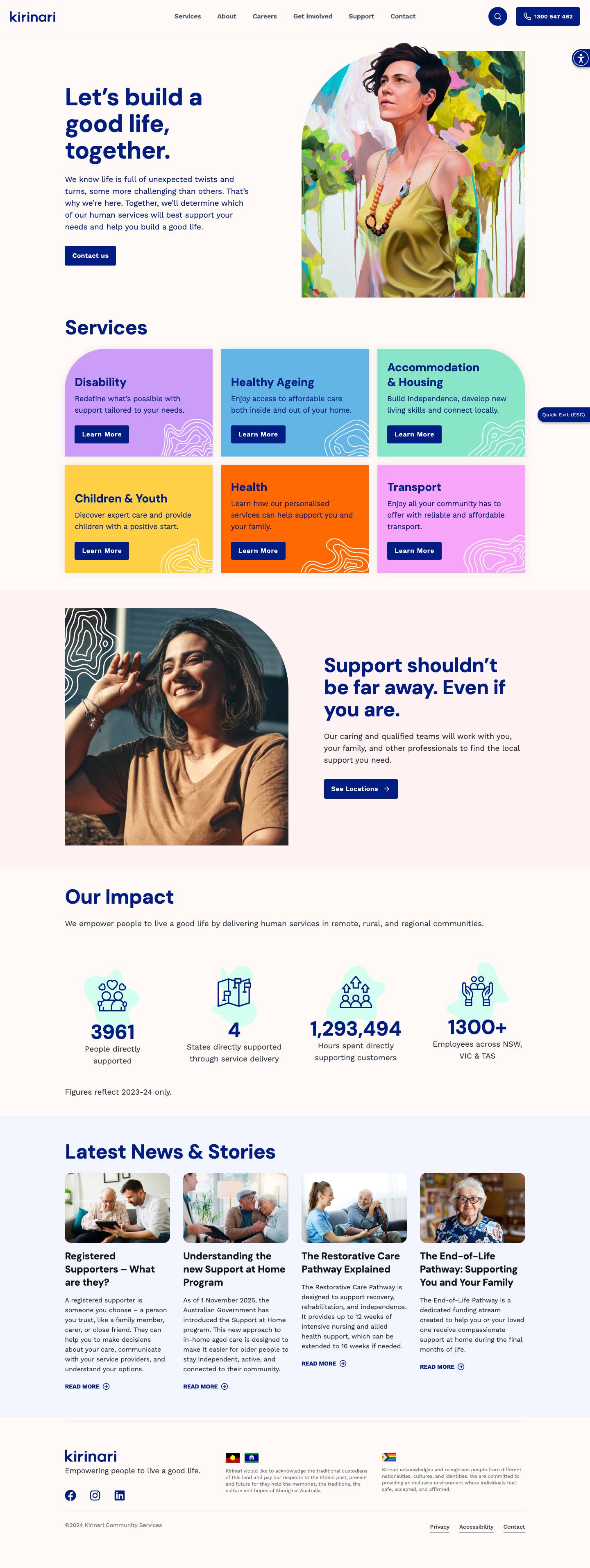 Human Services for a Good Life | KirinariExpandExpandExpandExpandExpandExpandExpandToggle MenuExpandExpandExpandExpandExpandExpand - Full Screenshot