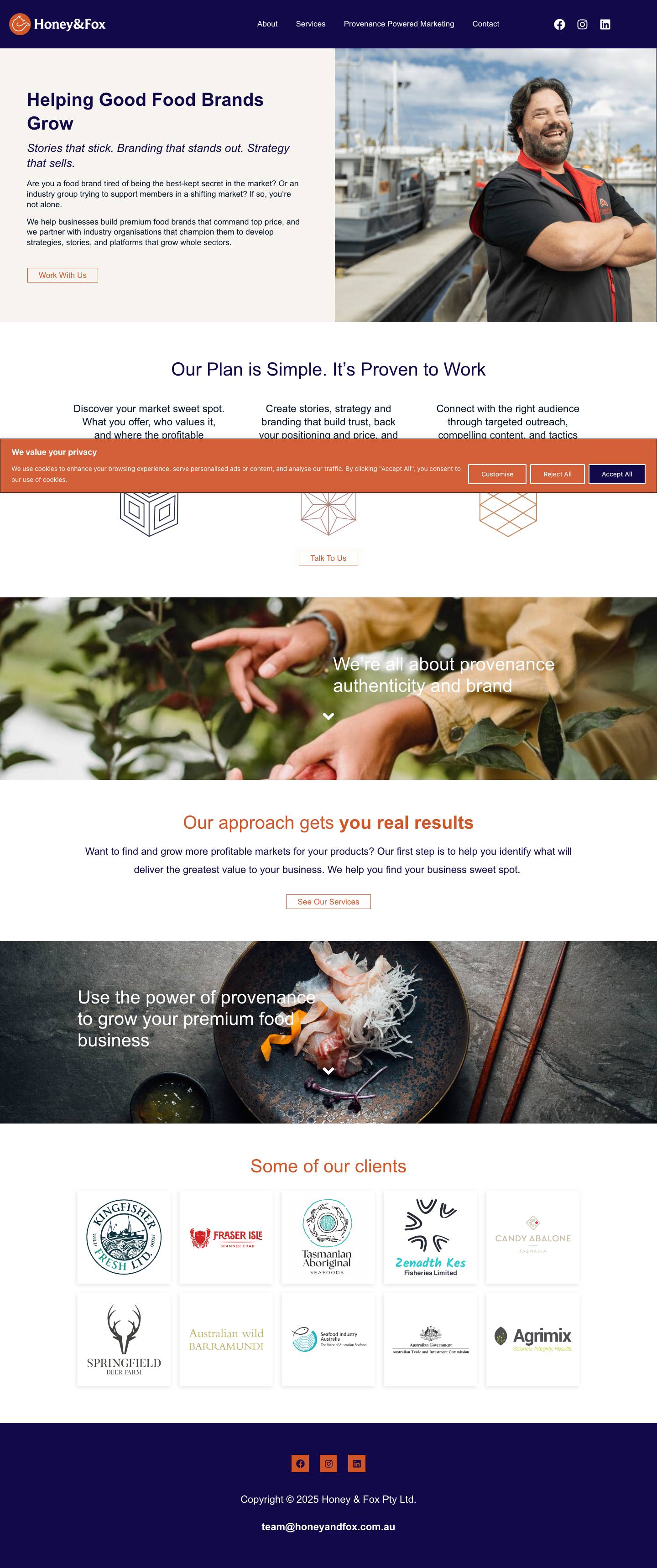 Home - Honey & Fox - Full Screenshot