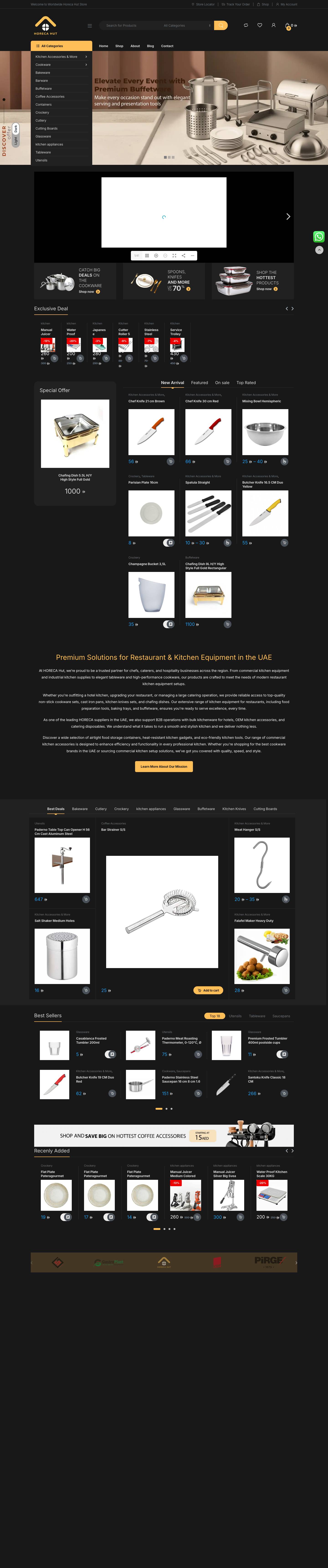 Top Restaurant Kitchen Equipment in UAE for Culinary Success - Full Screenshot