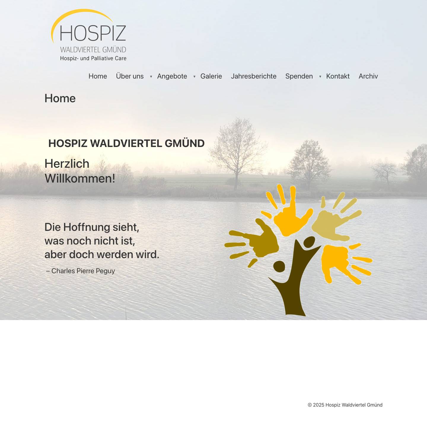 Hospiz Gmünd – Herzlich Willkommen beim Hospiz Verein Gmünd - Full Screenshot