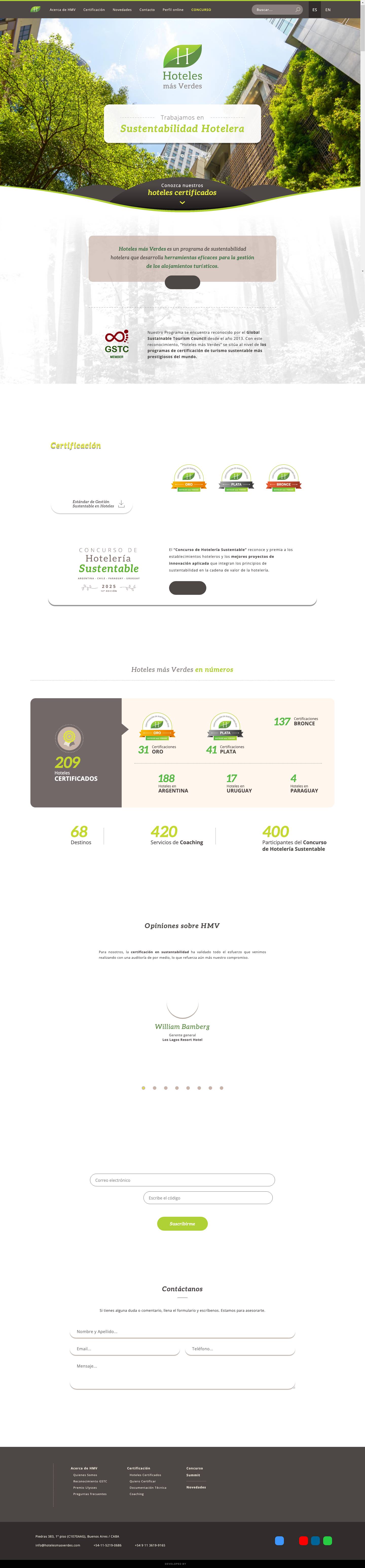 Hoteles más Verdes - Full Screenshot