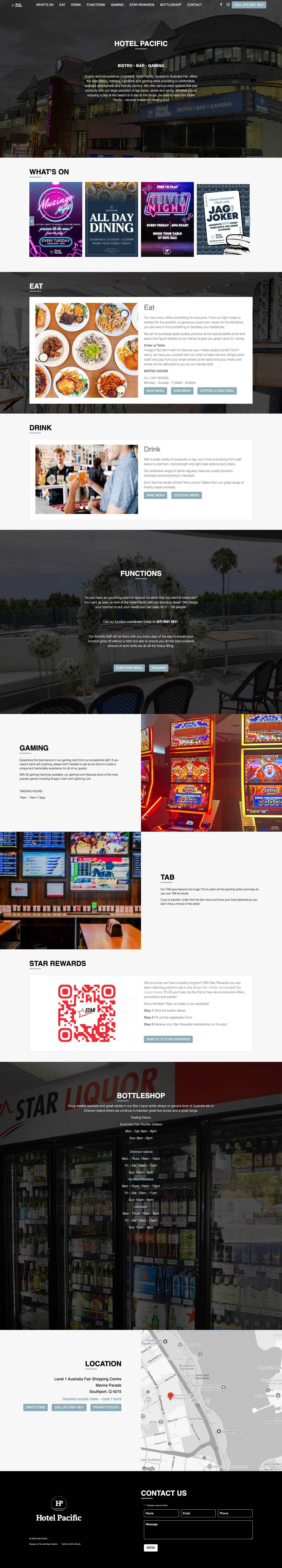 Home - Hotel Pacific - Full Screenshot