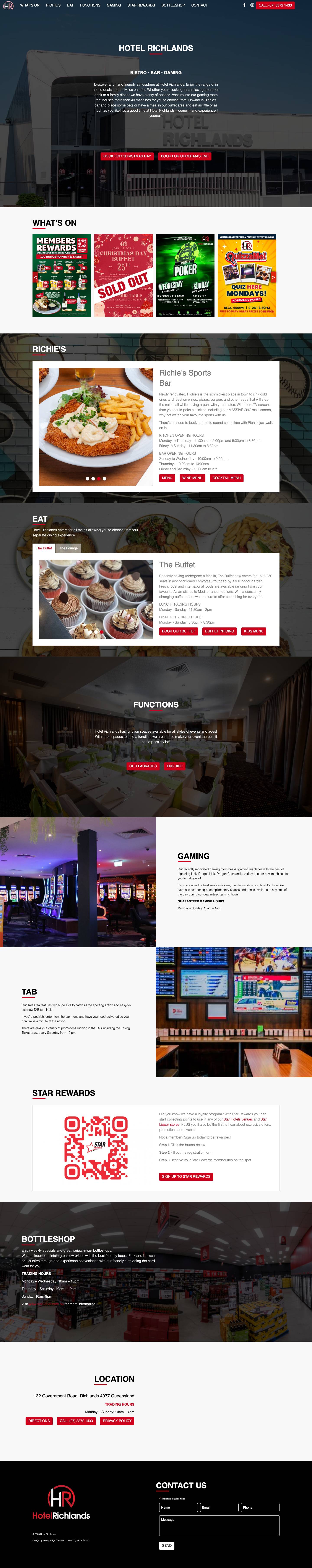 Home - Hotel Richlands - Full Screenshot