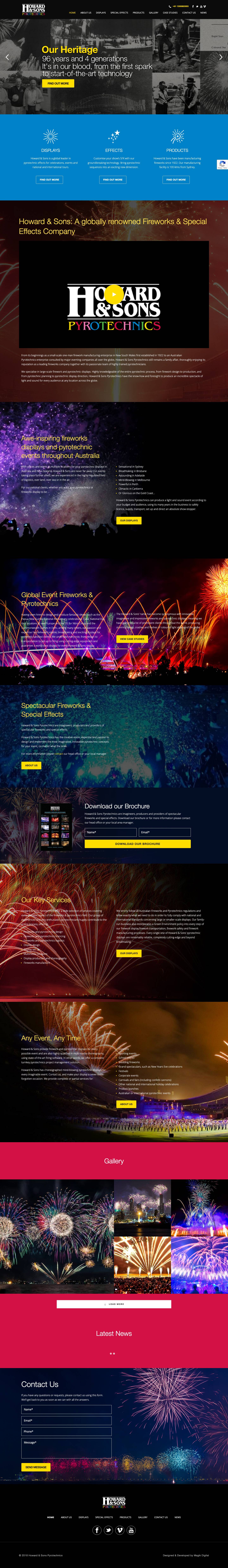 Howards Fireworks - Full Screenshot