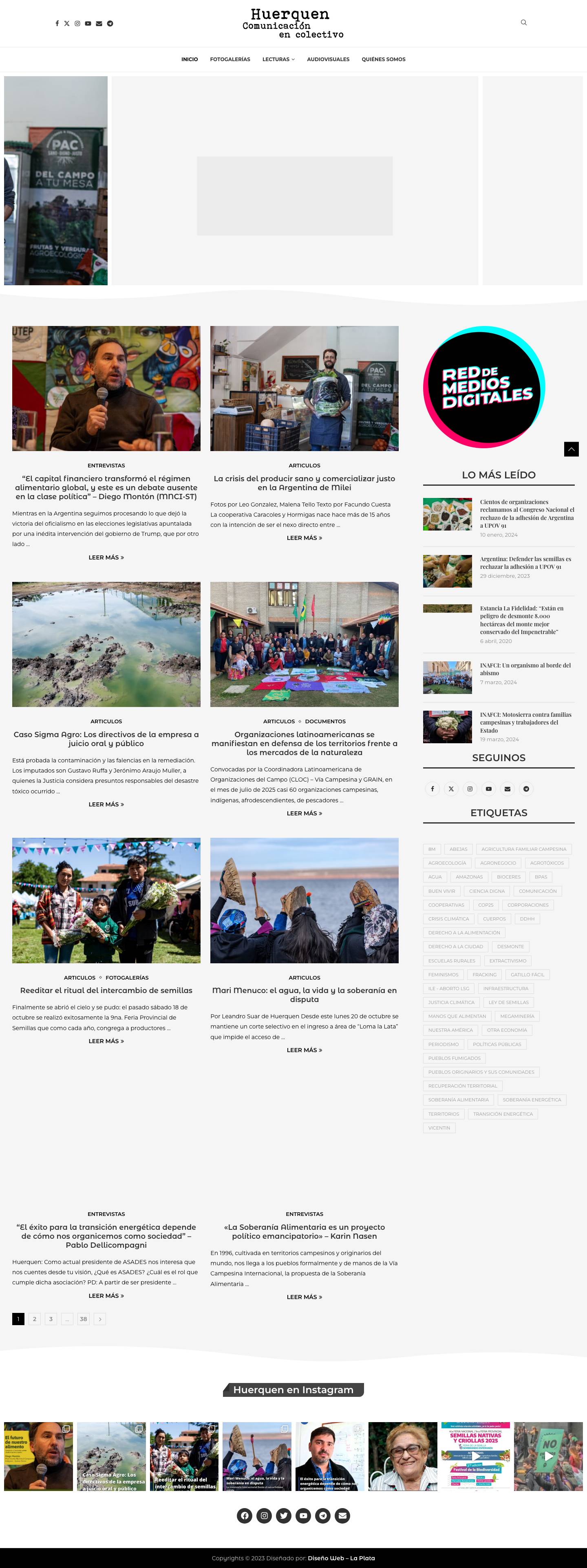 Huerquen - Comunicación en Colectivo - Full Screenshot
