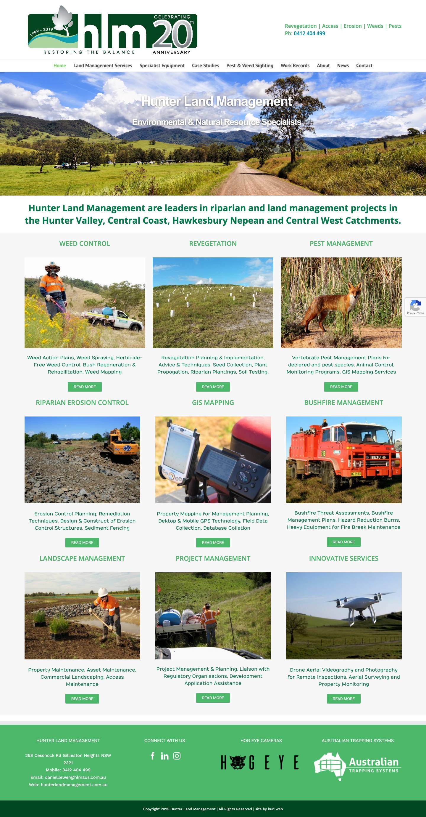 Hunter Land Management - Hunter Valley, Central Coast - Full Screenshot