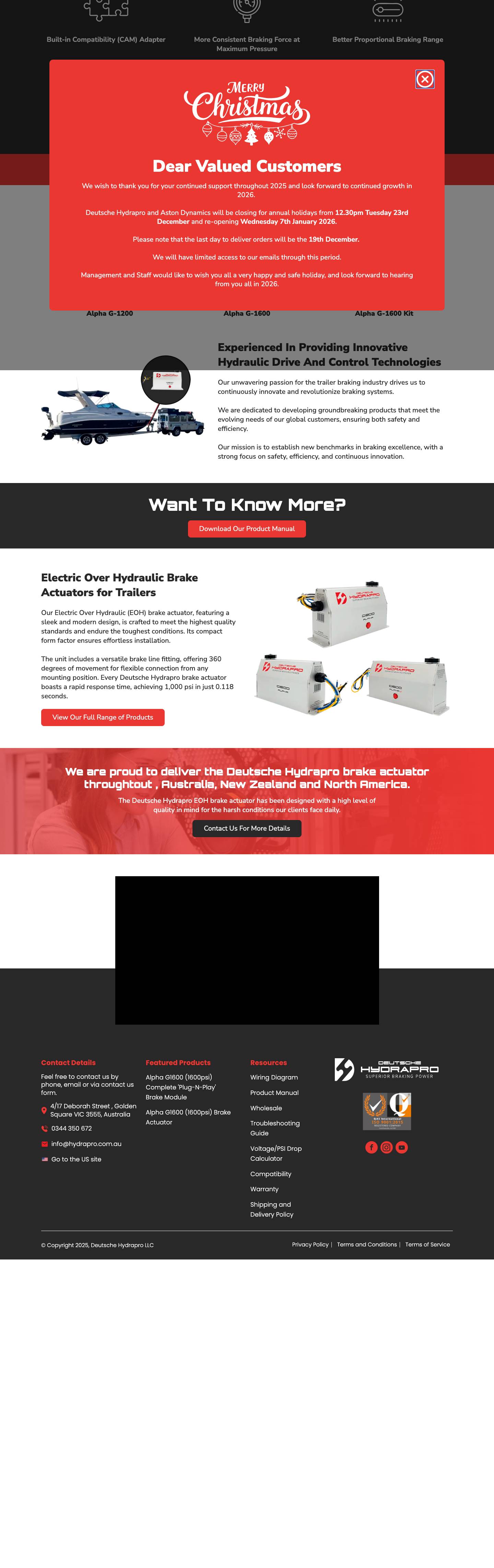 Home - Electric Over Hydraulic Brake Actuator - Deutsche Hydraproclosearrow-circle-o-downchevron-leftchevron-rightbarsellipsis-vplay-circlepause-circlecart - Full Screenshot