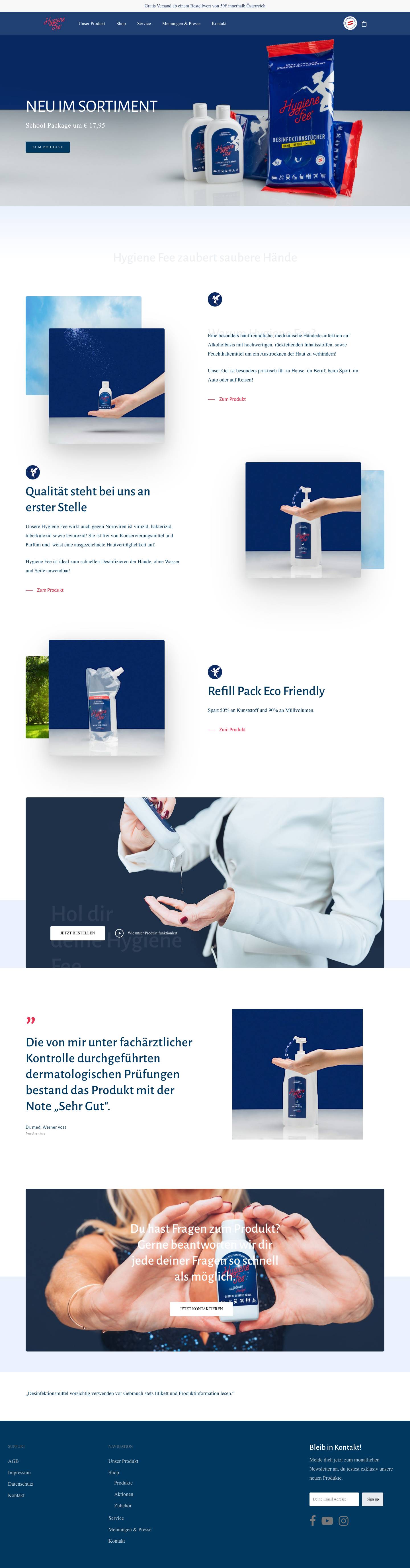 Hygienefee - Hygienefee - Full Screenshot