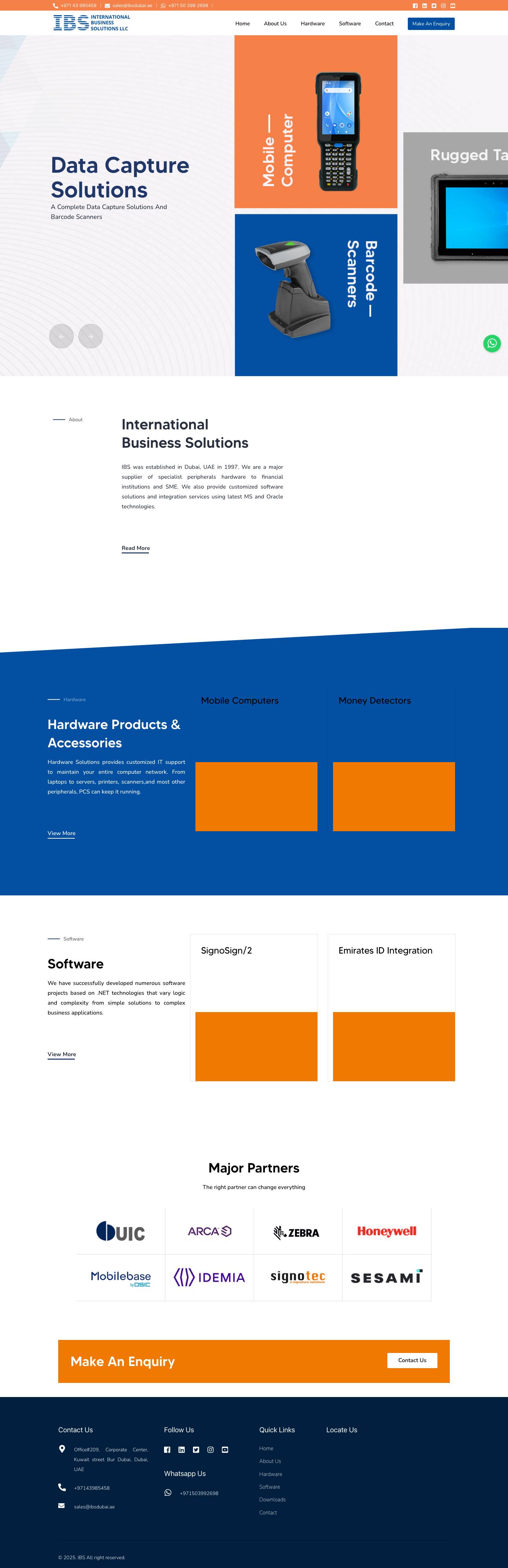 International Business Solutions LLC - Distributer/Supplier of Signotec Signature Pads, Check Scanners, Mobile Computers, Rugged Tablet, Access Control System & Web, Windows, Android Software Solutions - Full Screenshot