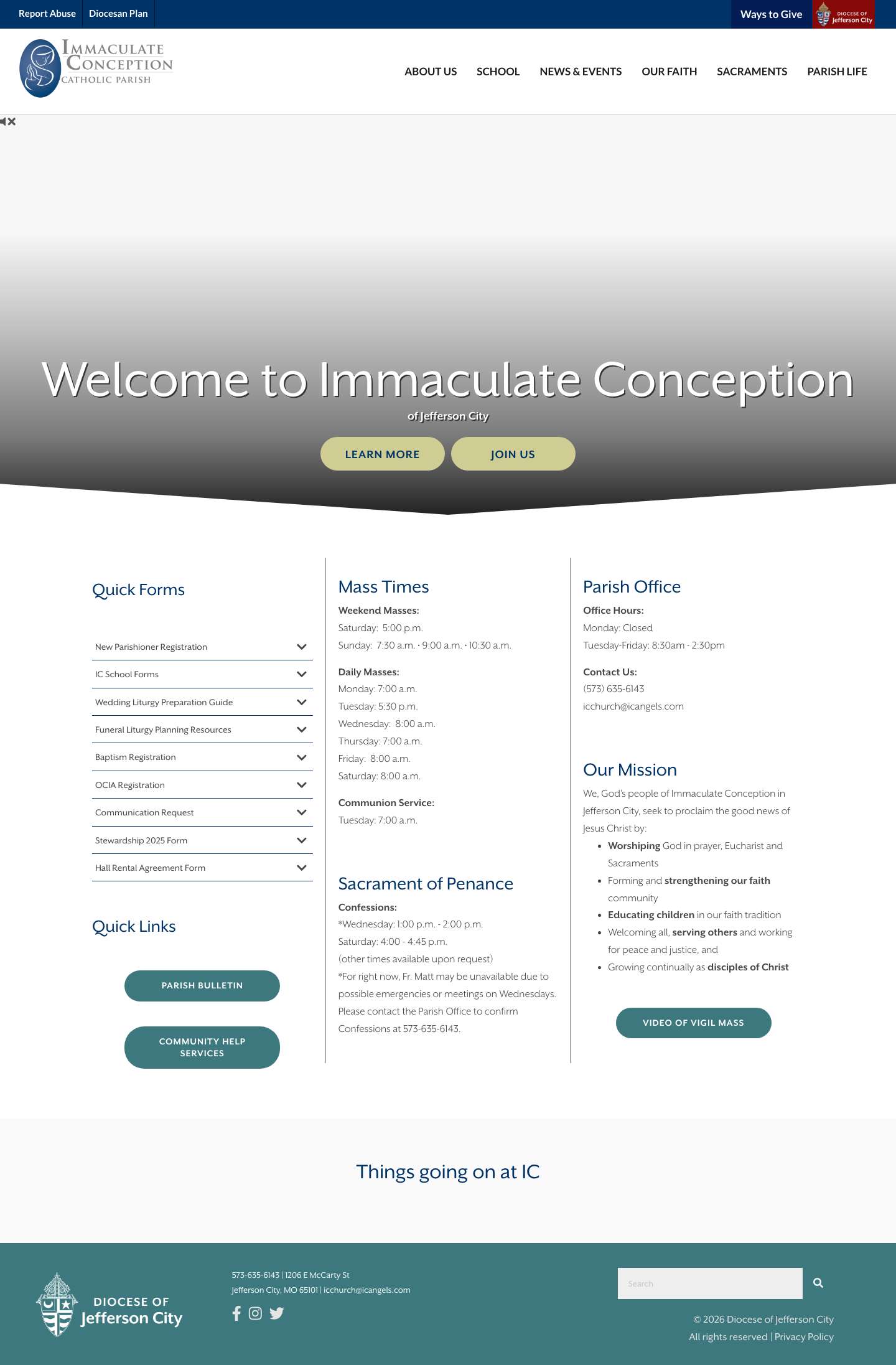 Immaculate Conception (Jefferson City) | - Full Screenshot