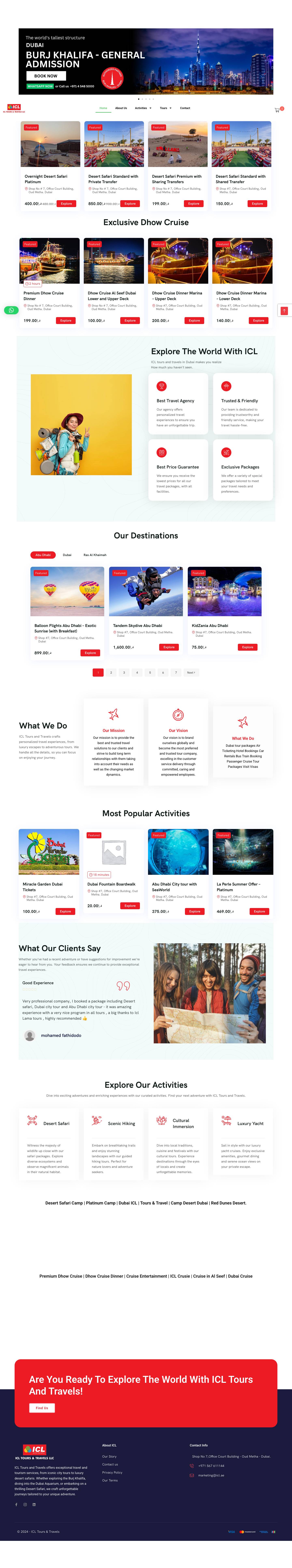 Desert Safari and Dhow Cruise in Dubai, Desert Safari Buffet Dinner, Dhow Cruise Entertainment - Dubai Safari | Dhow Cruise Dubai | Desert Dubai - Full Screenshot